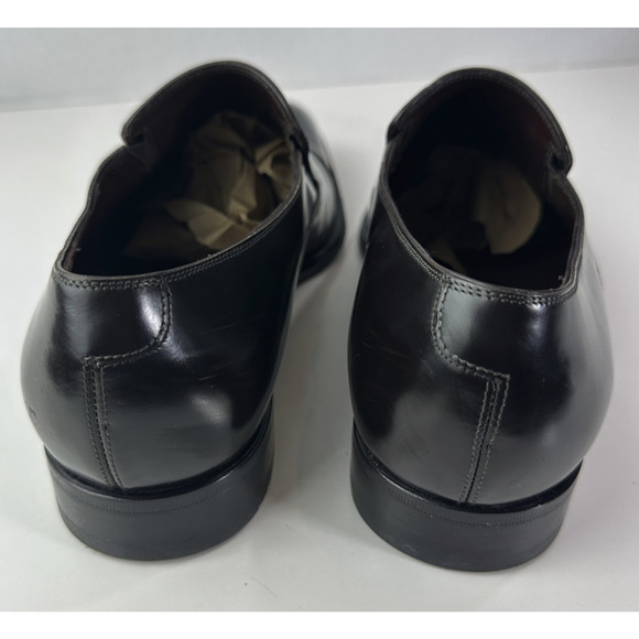 Caporicci Made in Italy Black Leather Cap-Toe Slip-On Dress Shoes Men’s 8.5 G - Picture 9 of 16